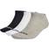 adidas Unisex Vuxen Thin Linear Pairs Osynliga strumpor, Grey Heather/White/Black
