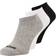 adidas Unisex Vuxen Thin Linear Pairs Osynliga strumpor, Grey Heather/White/Black