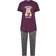 Yours Curve Wide Leg Pyjama Set - Purple
