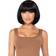 Leg Avenue Brunette Short Natural Wig With Fringe