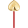 Georg Jensen Julehjerte Forgyldt 2025 Brass 5.6 cm Juletræspynt 5.6cm
