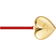 Georg Jensen Julehjerte Forgyldt 2025 Brass 5.6 cm Juletræspynt 5.6cm