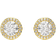 Swarovski Una Angelic Stud Earrings - Gold/Transparent