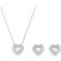 Swarovski Ariana Grande Heart Jewellery Set - Silver/Transparent