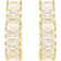 Swarovski Matrix Örhängen - Vit/Guldfärgad