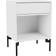 Montana Furniture Dream with Legs New White/Black Bedside Table 30x35.4cm