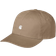 Carhartt WIP Madison Logo Cap Leather - Beige/Hvid