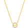 Michael Kors Fulton Pavé Logo Charm Necklace - Gold/Transparent