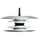 Belid Diablo Matte Aluminium/Black Pendant Lamp ∅ 30cm