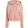 adidas Women Essentials 3 Stripes French Terry Quarter Zip Hoodie - Warm Clay/White