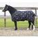 QHP Lize 100g Turnout Rug - Black Violet