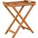 House Nordic Ronda Hopfållbart Naturligt Teak 60 x 40 x 70 Brickbord