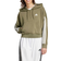 adidas Women Essentials 3 Stripes French Terry Quarter Zip Hoodie - Olive Strata/White
