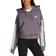 adidas Women Essentials 3 Stripes French Terry Quarter Zip Hoodie - Grey Strata/White