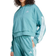 adidas Women Essentials 3 Stripes French Terry Quarter Zip Hoodie - Powder Teal/White
