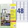 AVERY Zweckform Weatherproof Film Labels 960pcs White 4.6x2.1cm