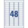 AVERY Zweckform Weatherproof Film Labels 960pcs White 4.6x2.1cm