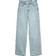 Vero Moda Tessa Rhinestone High Rise Wide Leg Fit Jeans - Light Blue