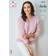 King Cole Pattern Ladies V-Neck Sweater 6379