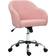 Homcom Fluffy Vanity for Desk Pink Office Chair