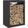vidaXL Firewood Rack Black 60x40x80 cm Steel