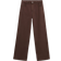 Mango Danila Wide Leg High Rise Jeans - Chocolate