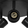 Nordlux Boston Black Ceiling Flush Light