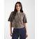 Pieces Short Sleeved Knitted Cardigan - Brown