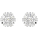 Swarovski Idyllia stiftörhängen, blandade snitt, snöflinga, vit, rodiumpläterad, En storlek, Rodiumpläterad, kubisk zirkonia, Kristall