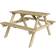 Rowlinson Traditional 4 Seater Picnic Table 1.2m