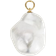 Mejuri Oversized Baroque Hoop Charm - Gold/Pearl