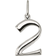 Mejuri 0 to 9 Oversized Number Charm - Silver