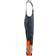 Mascot 15669-860-01014 Bib & Brace with Kneepad Pockets - Dark Navy/Hi-Vis Orange