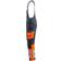 Mascot 15669-860-01014 Bib & Brace with Kneepad Pockets - Dark Navy/Hi-Vis Orange