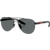 Prada Linea Rossa Solglasögon Metall Pilot Polarized - Svart Grå