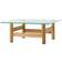 Audo Copenhagen Brasilia 100x100 cm Natural Oak-Clear Glass - Brun Soffbord 100x100cm