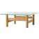 Audo Copenhagen Brasilia 100x100 cm Natural Oak-Clear Glass - Brun Soffbord 100x100cm