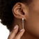 Mejuri Single Bar Hoop Charm - White Gold