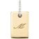 Mejuri Tag Pavé Engravable Charm - Gold/Diamonds