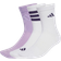 adidas Logo Sokker 3 Par - White/Aurora Plum/Preloved Violet