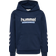 Hummel HmlJr Logo Hoodie Junior Sportsweatshirt - Navy/Royalblå/Hvid