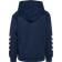 Hummel HmlJr Logo Hoodie Junior Sportsweatshirt - Navy/Royalblå/Hvid