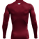 Under Armour ColdGear Men's Compression Mock Long Sleeve Top - Cardinal/White