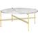 GUBI TS Marble White Carrara/Brass Coffee Table 80cm