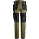 Snickers Workwear Arbetsbyxa 6247 - Khaki Green/Black
