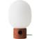 Audo Copenhagen JWDA Red Travertine Bronzeret Messing Bordlampe