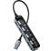Deltaco Transparent USB-A Hub 5 Gbps 4x UH-736
