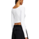 Diesel Top Décolleté En Maille Côtelée - Blanc