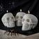 MikaMax Skull Candle Set Stearinljus 3st