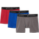 Columbia Men's Tri Blend Boxer Briefs 3-pack - Mountain Red